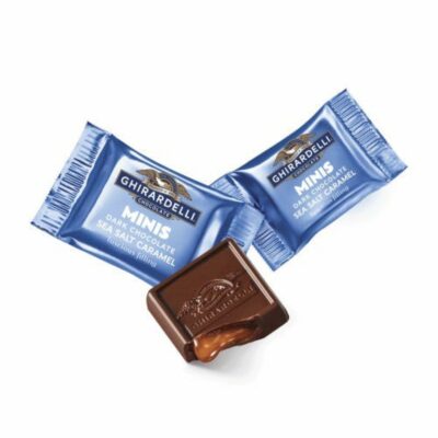 Shop Chocolate Ghirardelli Bulk Chocolate | Dark Chocolate Sea Salt Caramel Minis Bulk Case Pack (900 Ct)