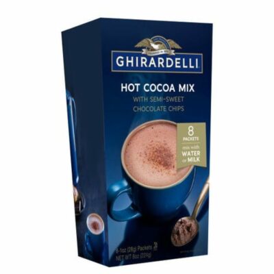 Shop Chocolate Ghirardelli Hot Cocoa | Hot Cocoa With Chocolate Chips (6 Boxes, 8 Packets Per Box) (Mix With Water Or Milk)