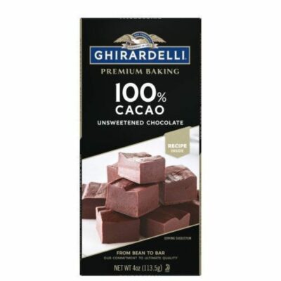 Shop Chocolate Ghirardelli Baking | Unsweetened Chocolate 100% Cacao Baking Bar (Case Of 12)