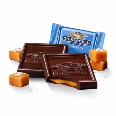 Shop Chocolate Ghirardelli Bulk Chocolate | Dark Chocolate Sea Salt Caramel Squares Case Pack (430 Ct)