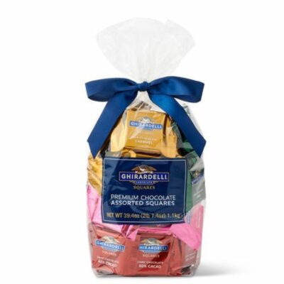 Gifts Ghirardelli Business Gifts | Assorted Chocolate Squares Gift Bag (80 Pcs)