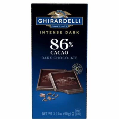 Shop Chocolate Ghirardelli Chocolate Bars | Intense Dark 86% Cacao Dark Chocolate Bar (Case Of 12)