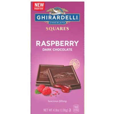 Shop Chocolate Ghirardelli Chocolate Bars | Raspberry Dark Chocolate Squares Bar (Case Of 10)