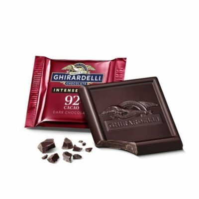 Shop Chocolate Ghirardelli Bulk Chocolate | Intense Dark 92% Cacao Dark Chocolate Squares Case Pack (540 Ct)