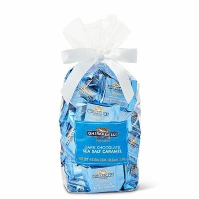 Gifts Ghirardelli Gift Bags | Dark Chocolate Sea Salt Caramel Squares Gift Bag (80 Pc)